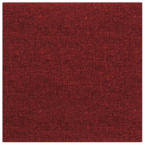 Painel parede 12 pcs 30x30 cm tecido 1,08 m² cor vermelho tinto