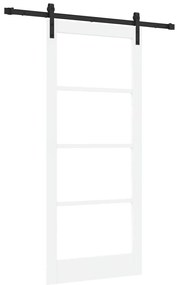 Porta Deslizante com Conjunto de Ferragens 'ORKDAL'Branca 86x198.5 cm