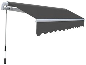 Toldo dobrável manual 300 cm antracite