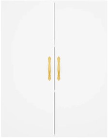 Armário alto 69,5x34x180 cm derivados de madeira branco