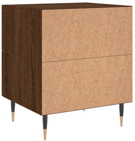 Mesa de cabeceira 2 pcs derivados de madeira carvalho castanho