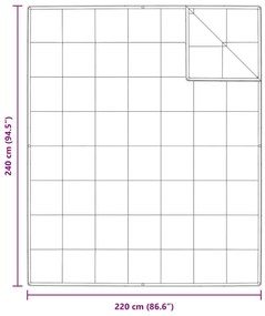 Colchas &amp; Duvets Branco 240 x 220 cm Penugem