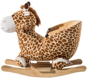 ® Cavalito de Baloiço bebé +18 meses Cadeira de Baloiço de Girafa 60x33x45cm