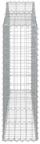 Cestos gabião arqueados 12 pcs 200x30x100/120 ferro galvanizado
