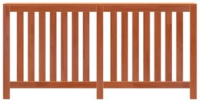 Cobertura de radiador 169x19x84 cm pinho maciço castanho cera
