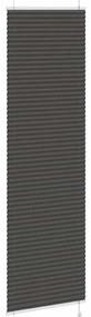 Preto Plissada Cega 60x200 cm Largura Tecido 59,4 cm Poliéster
