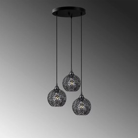 Candeeiro Suspenso Hay – Preto – 40 x 40 x 113 cm