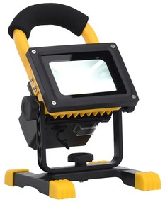 vidaXL Holofote LED recarregável c/ pega 30 W branco frio