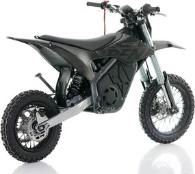 Mini moto elétrica para crianças velocidade até 45 km/h aprox. Warrior Kids SX-E2 1000W 12/10" Preta