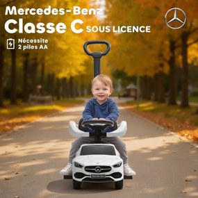 Andarilho forma carro para Crianças, 91 x 40 x 83 cm, Design 2 em 1, Branco