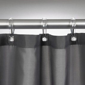 Cortina de duche Madeira 180 cm cinzento