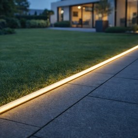 Cordão de luzes branco com ficha 3m incluindo LED regulável em Kelvin IP44 - Ropy