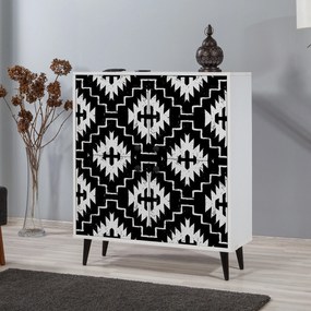 **** Armário Multiusos Multilux – Branco e Preto – 95x111x36 cm

**