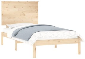 Estrutura cama pequena solteiro 75x190 cm madeira maciça