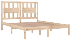 Estrutura de cama 160x200 cm pinho maciço