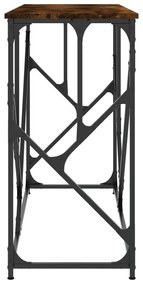 Mesa consola 100x40x80 cm derivados de madeira carvalho fumado