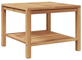 Mesa de centro Castanho 60 x 60 x 45 cm Madeira de teca sólida