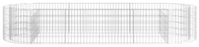 Canteiro elevado/cesto gabião 300x100x50 cm ferro galvanizado