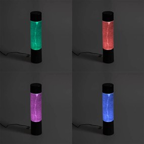 Candeeiro de Mesa Neon Preto com LED RGB - Hurricane Design