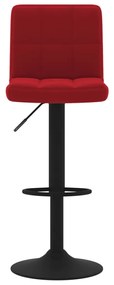 Bancos de bar 2 pcs veludo vermelho tinto