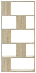 Estante c/ 5 prateleiras derivados de madeira carvalho sonoma