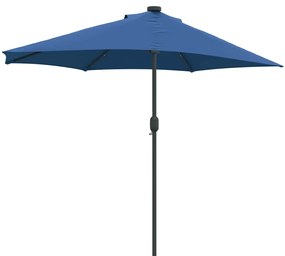 Guarda-sol de Jardim Azul Azur 294 x 150 x 224 cm tecido