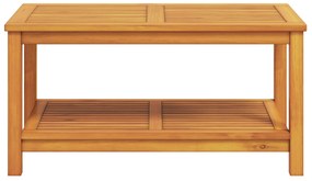 Mesa de Centro 90x50x45 cm em Madeira de Acácia Sólida