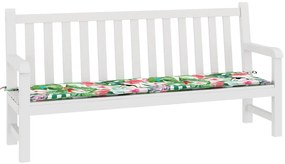 Almofadão p/ banco de jardim 200x50x4 cm tecido multicor