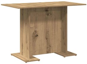 Mesa de jantar 110x60x75cm derivados madeira carvalho artisiano