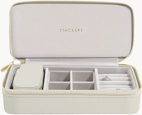 Caixa de joias de viagem cor de aveia