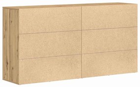 Buffets 2 pcs Carvalho Artesanal 79x38x80 cm Madeira de Engenharia