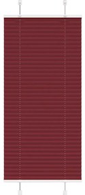 Plissado Cego Bordéus Vermelho 60x100 cm Largura Tecido 59,4 cm