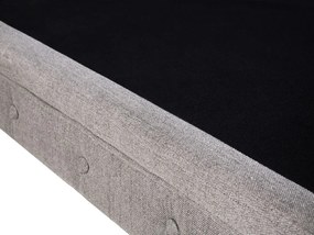 Sofá de 3 lugares em tecido cinzento claro CHESTERFIELD Beliani
