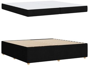 Estrutura da Cama Outros Preto 200 x 200 cm tecido