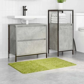 Tapete de Banho Retangular Verde 60x90 cm Polipropileno Antiderrapante