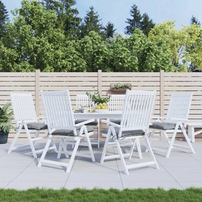 Almofadões de cadeira 6 pcs 50x50x7 cm tecido oxford cinzento