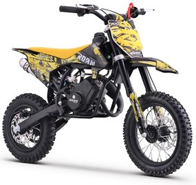 MINI MOTO PARA CRIANÇAS MINICROSS gasolina 60cc Roan RXT 12"/10" Amarela