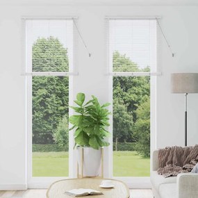 vidaXL Persiana de Janela com cortinas Outros Manual Branco 80 x 220 cm Alumínio