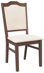 Cadeiras de jantar com almofadões 2 pcs madeira maciça castanho