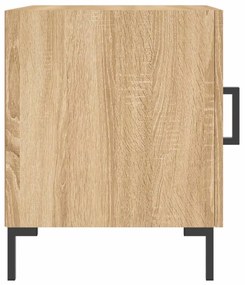 Mesa cabeceira 2pcs 40x40x50cm deriv. madeira carvalho sonoma