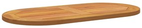 Tampo de Mesa 80x40x2,2 cm Oval de Madeira Sólida de Acácia