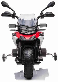 Mota elétrica para crianças 12V BMW GS850 Adventure All-Road 12v e pneus de borracha Vermelha