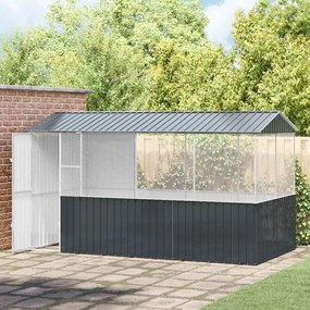 Gaiola para Pássaros vidaXL Antracite 215x78x200 cm Aço Galvanizado