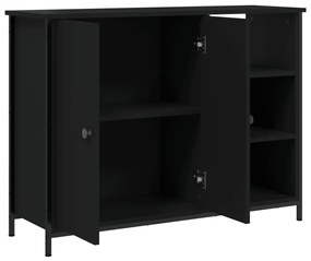 Aparador 100x33x75 cm derivados de madeira preto
