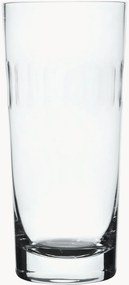 Copos altos em cristal artesanal Lens, conjunto de 4