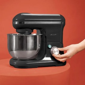 Misturador com 5 funções Cecomixer Merengue 5L 1200 Ice-Cream Black Mixer, design elegante e acessórios para misturar e amassar. Inclui função para fa