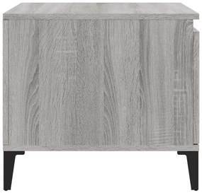 Mesa de centro 100x50x45 cm derivados madeira cinzento sonoma
