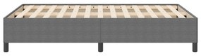 Estrutura de Cama vidaXL Cinza Claro 140x190 cm Tecido de Corduroy