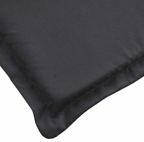 Almofadão p/ espreguiçadeira 186x58x4 cm tecido oxford preto