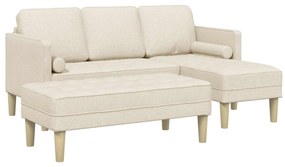 vidaXL Conjunto de Sofás 2 pcs Linho 173 x 131 x 67 cm tecido